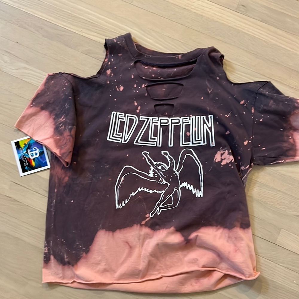 Led Zeppelin cut out tee
